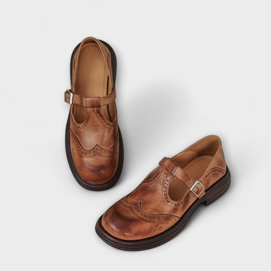 Velda | Elegante leren Mary Janes Antaradus