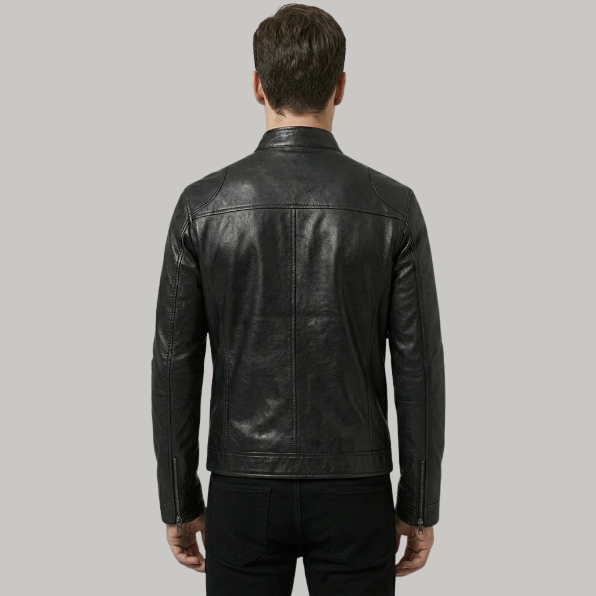 Antaradus™️ | Klassische Lederjacke mit strukturierter Passform - ANTARADUS