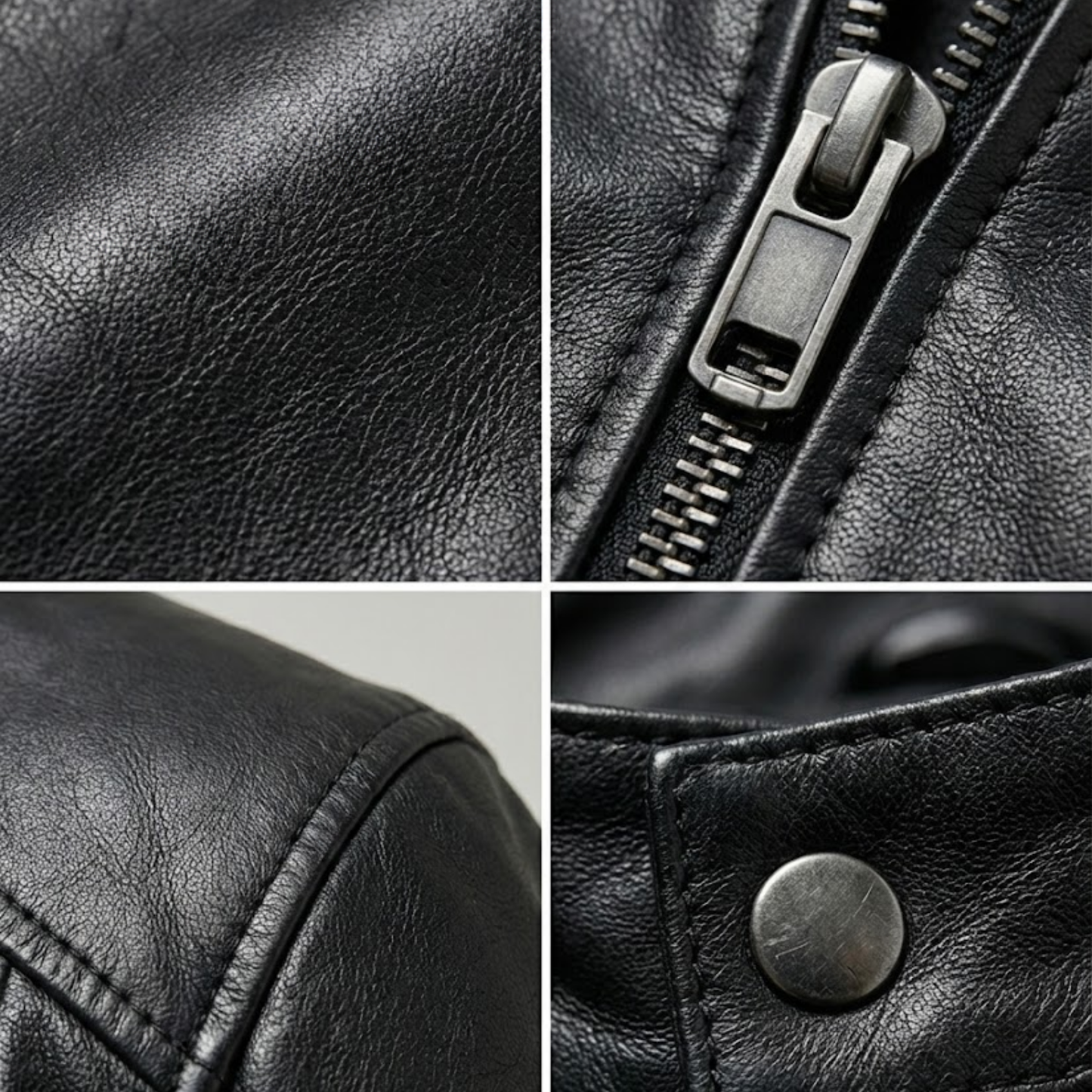 Antaradus™️ | Klassische Lederjacke mit strukturierter Passform - ANTARADUS